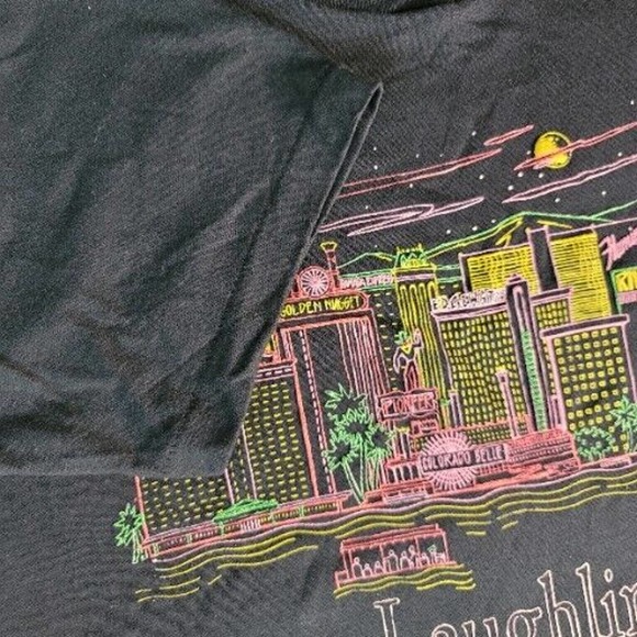 Vintage 90s Laughlin Nevada Shirt XL Harrah’s Edgewater Nugget Flamingo Belle - Picture 4 of 8